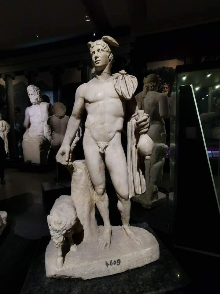 Marble Statue of Hermes (2nd Century AD), found in Karasu, Sakarya - Türkiye :

He is known as the most cunning god in Greek mythology. Its biggest feature is its speed and conciliatory nature. He is the god of merchants and merchants because of his power of reconciliation and of…