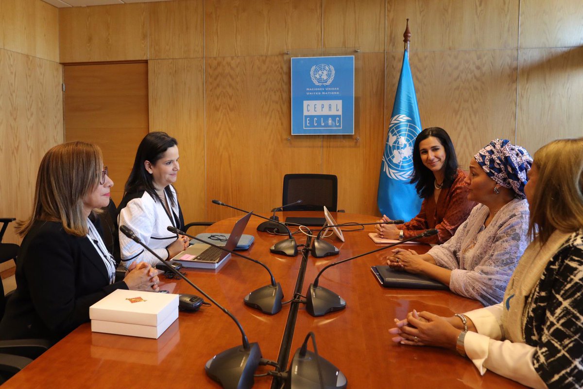 Un placer acompañar a nuestra Vice Secretaria General @ONU_es @AminaJMohammed en su encuentro con la Ministra María Inés Castillo, @micastillolopez, de @MIDESPma de cara a la Cumbre del Futuro. @graca_patricia #ForoLAC2030