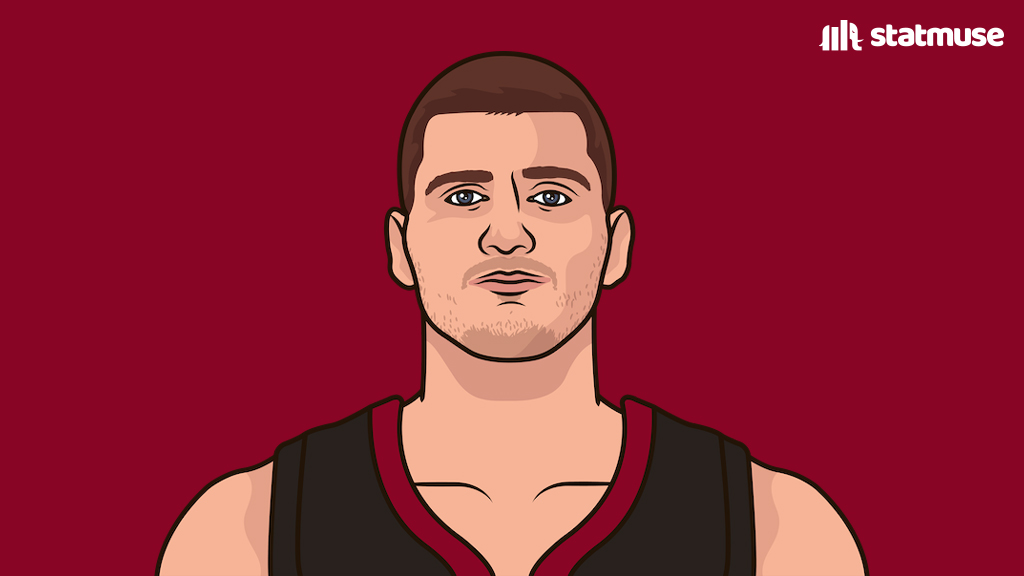 statmuse's tweet photo. Jokic vs LeBron 

🍿🍿🍿 https://t.co/o0ArtzicPh