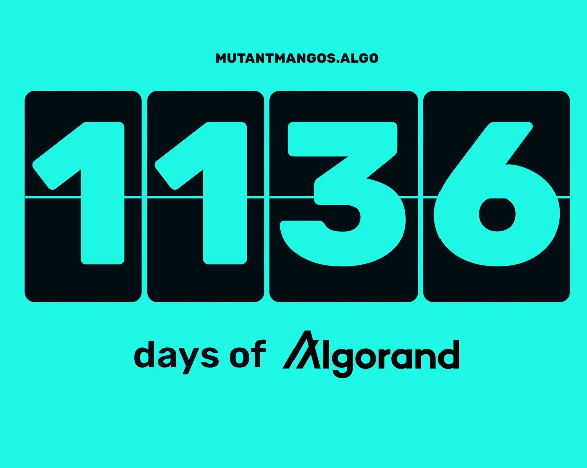 Over 3yrs and still vibin’ with my Algofam🥂 <a href="/weusealgorand/">We Use Algorand</a>