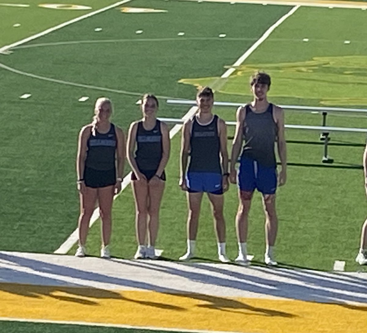 Senior recognition at today’s track meet! So proud of Shelby-in addition to school she’s been a multi-sport athlete and kept a part time job all through high school (not an easy feat)!