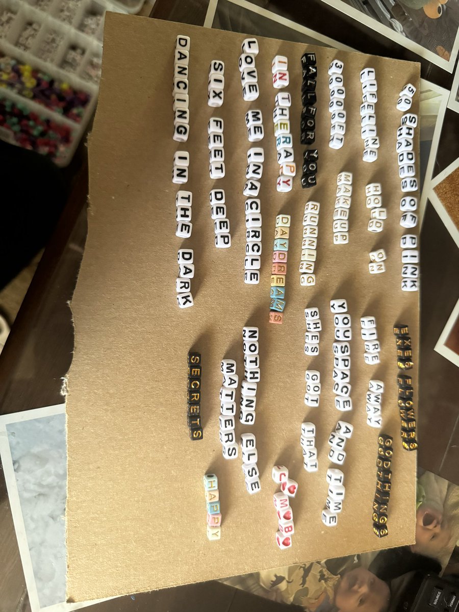 AdoptedMcmann's tweet photo. What do you do the night before seeing one of your favorite bands in concert? Oh me? I make just a few (62) bracelets to give out 🤷🏼‍♀️  #WeThree #LoveMe https://t.co/kvXIoJDtax