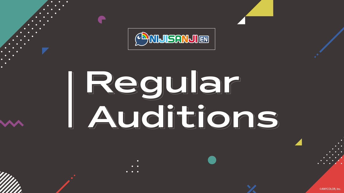 【📢NIJISANJI EN Regular Auditions open📢】 Now you can audition for #NIJISANJI_EN at any time! Are you ready to join NIJISANJI EN and make the world your stage?✨ ■ Application form forms.gle/kxfxnavtVQqR1a…