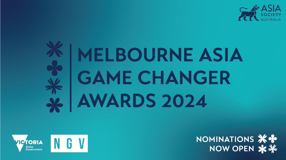 Melbourne Asia Game Changer Nominations are closing this Friday 5pm AEST! Support the incredible changemakers in the community who are creating waves in Australia-Asia relations. Nominate yourself or potential Asia Game Changers from your network today before it's too late!