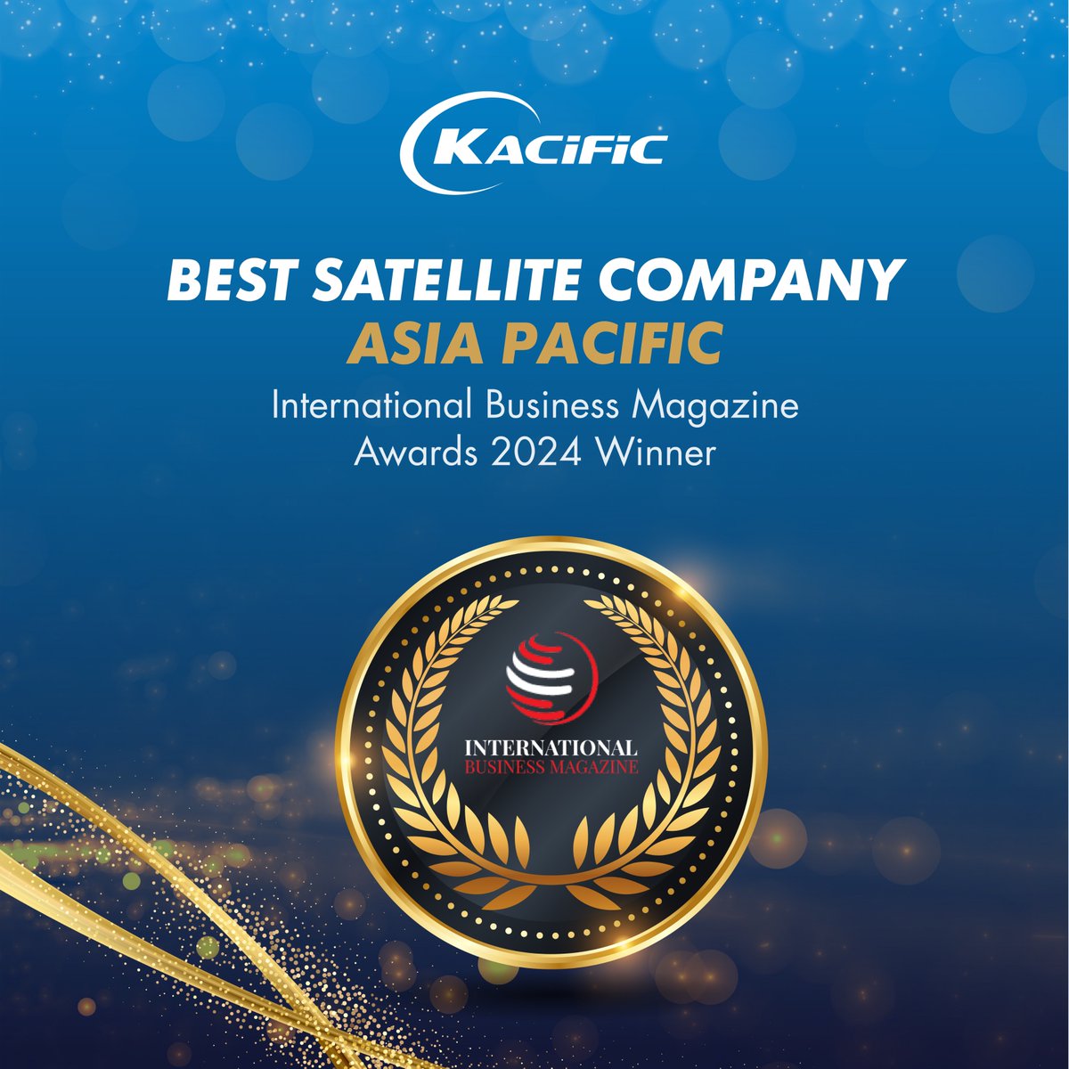 Huge milestones for Kacific!

Best Satellite Company - Asia Pacific
Christian Patouraux - Satellite CEO of the Year (APAC)
Kacific CommsBox - Most Innovative Disaster Recovery Solution (APAC)

Thanks to the organisers & our amazing community!

#Kacific #SatelliteInternet #Awards