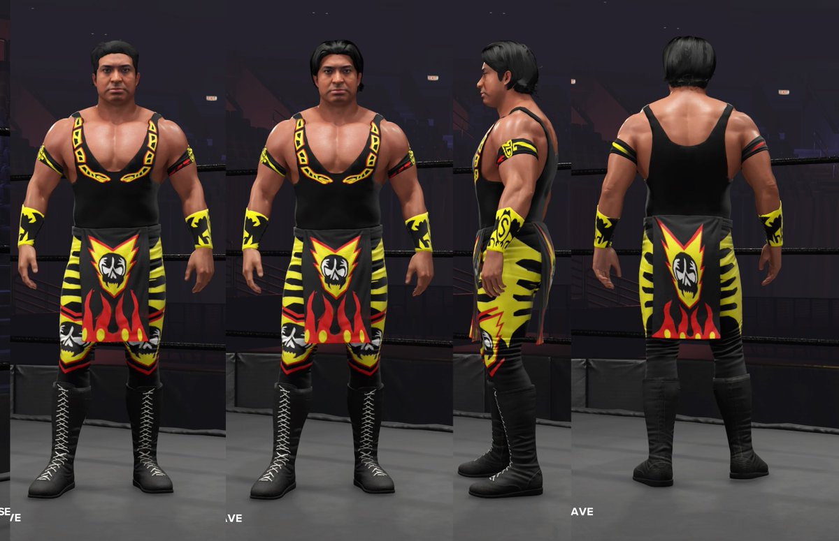 Stuka Jr work n progress. Still need to adjust many things, but at a stopping point for the day. @GTEO2K #WWE2K24 #gteo2k #cmll