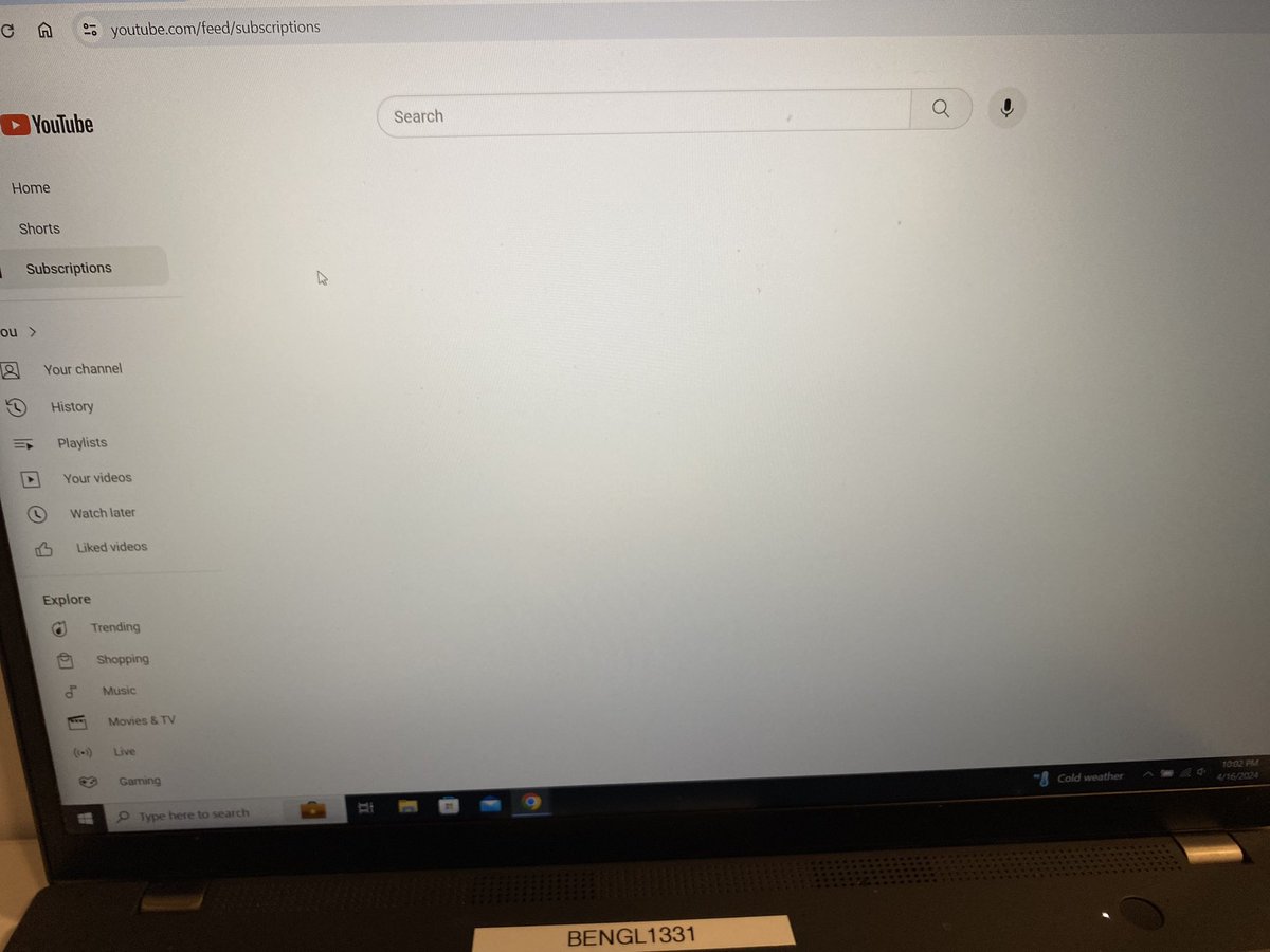 DrummerGoji's tweet image. @YouTube where did my 80+ subscriptions go??? Like I’ve been on this platform for over a decade and this is the first time I’ve literally lost every channel I was subscribed to. Please fix this 🙏🏻
#youtubeisdown