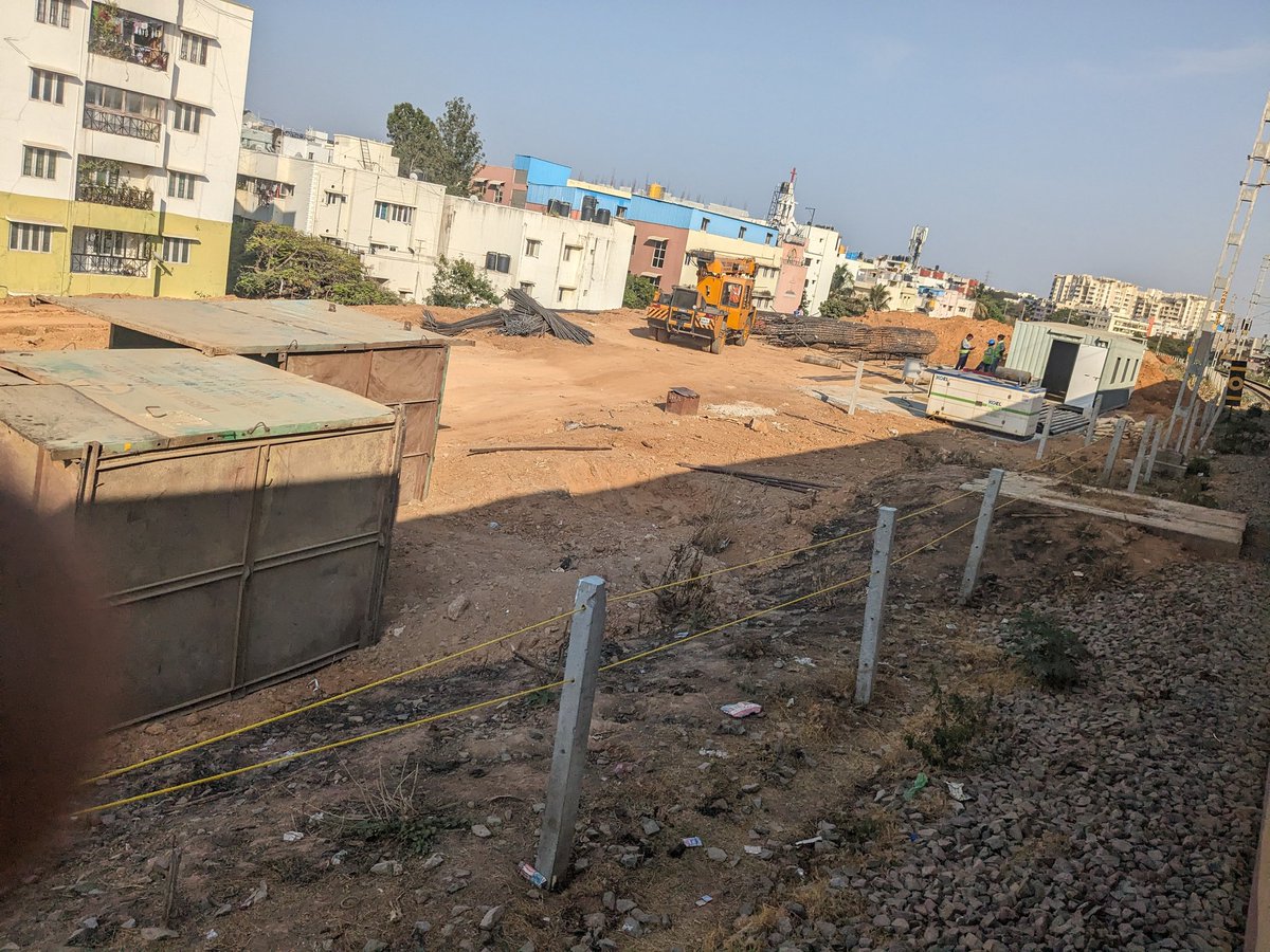 Pile boring work started at #Benniganahalli #Corridor2 #Chikkabanawara