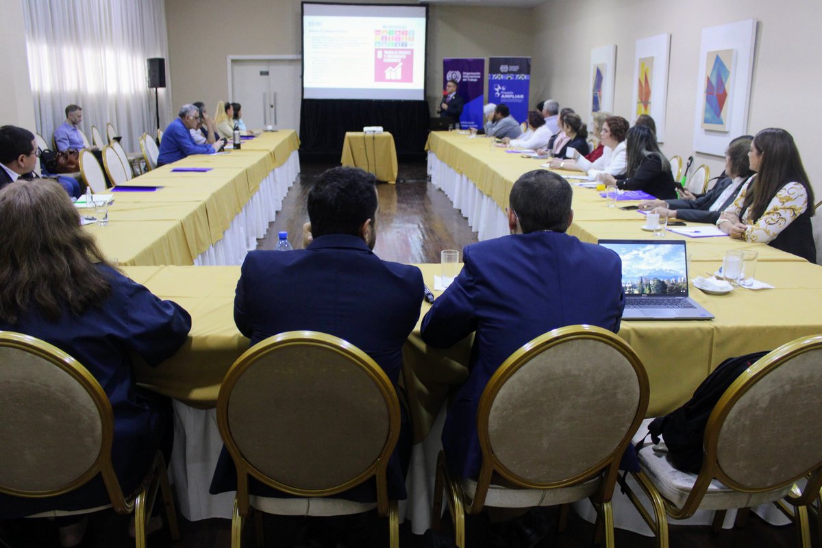 OITconosur's tweet photo. #HOY 🇵🇾 | Miembros de la #CONAETI y la #CONTRAFOR se capacitaron sobre normas internacionales del trabajo #NITs (C029, Protocolo C029 y Recomendación 203). La formación estuvo liderada por Sergio Paixão, Especialista Principal en Normas Internacionales del Trabajo de @OITconosur. https://t.co/Lda1CmiuUq