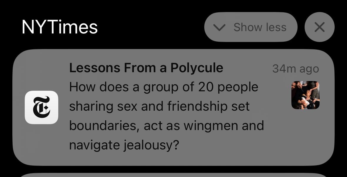 the New York Times polycule push notification was not necessary