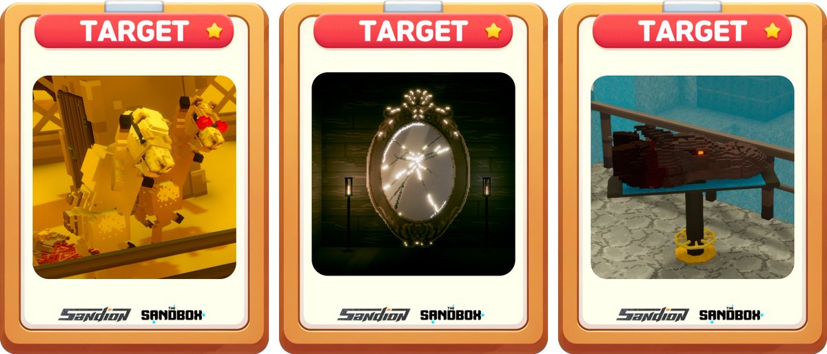 theSandion's tweet photo. Find Target (19/30)🔎   

The clue to the target is somewhere in the community, right?    

📅 Apr 17, 2024 02:00 UTC ~ Apr 17, 2024 05:00 UTC  
🎁 Zealy 5 xp     

🔗EVENT : https://t.co/SPs2Lo9zBb 
🔗Zealy : https://t.co/JE7fnvyK4Y
🔗Discord : https://t.co/MsUv96FiVJ    

@TheSandboxGame @TheSandboxKorea @TSBCreators @thesandion @borgetsebastien @arthurmadrid @KamiSawZe @VeePyre @Pandapops7  #SANDION #TSBBuildersChallenge #Sandfam