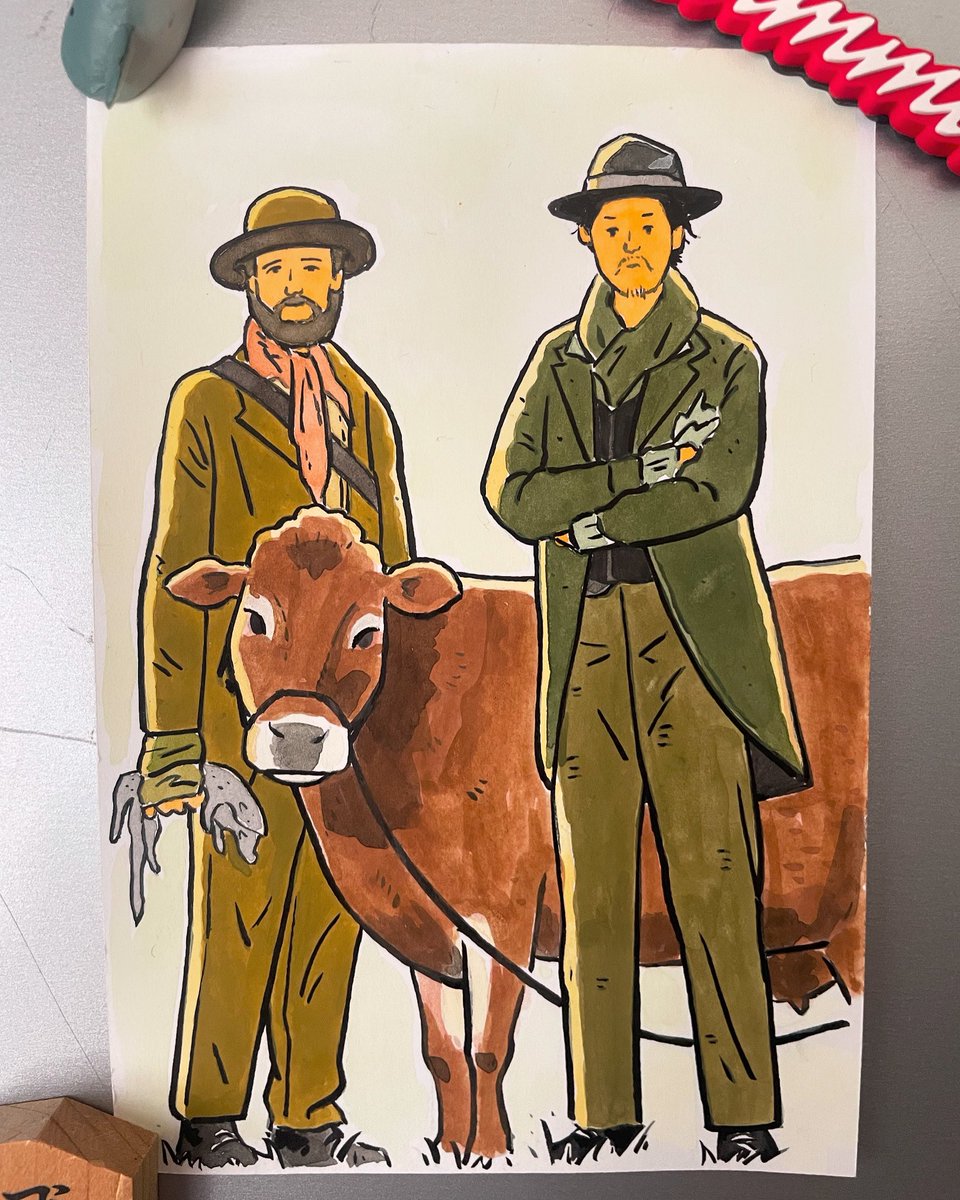 kii_komiya's tweet photo. 『ファースト・カウ』
クッキー(John Magaro)とキングルー(Orion Lee)とファーストカウ
#イラスト #映画 #ファーストカウ #illustration #movies #firstcow https://t.co/n87epT5zXZ