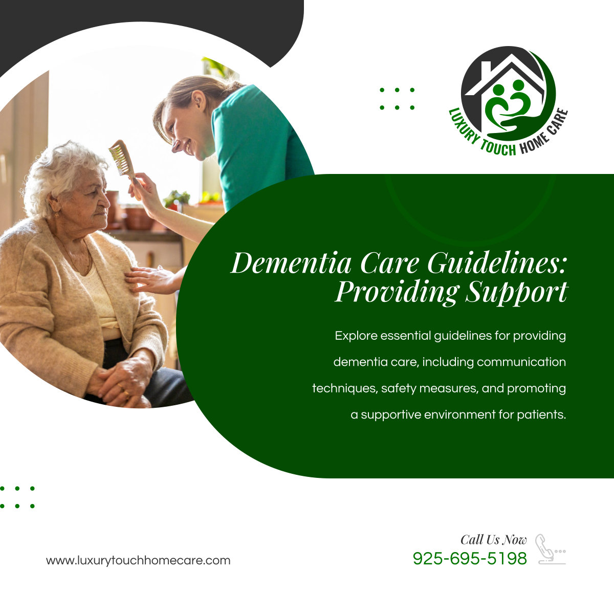 Providing dementia care requires specialized knowledge and compassionate support. Learn more about our dementia care guidelines here: tinyurl.com/ynzrkwb4. 

#DementiaCare #WaterfordCA #HomeCareServices