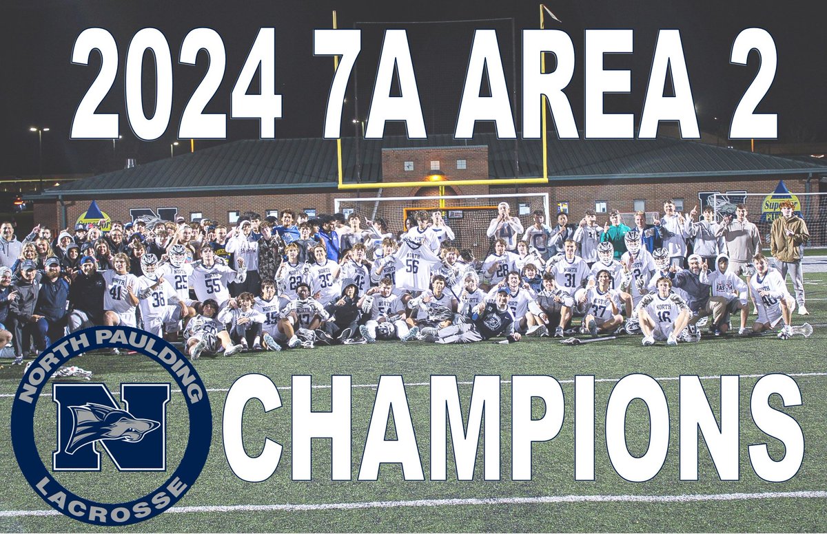 The Pack remains undefeated tonight with a win at Area opponent Marietta. The win also clinches their 3rd straight Area Championship! Go Pack! @north_paulding @Paulding_Sports @RynoLax