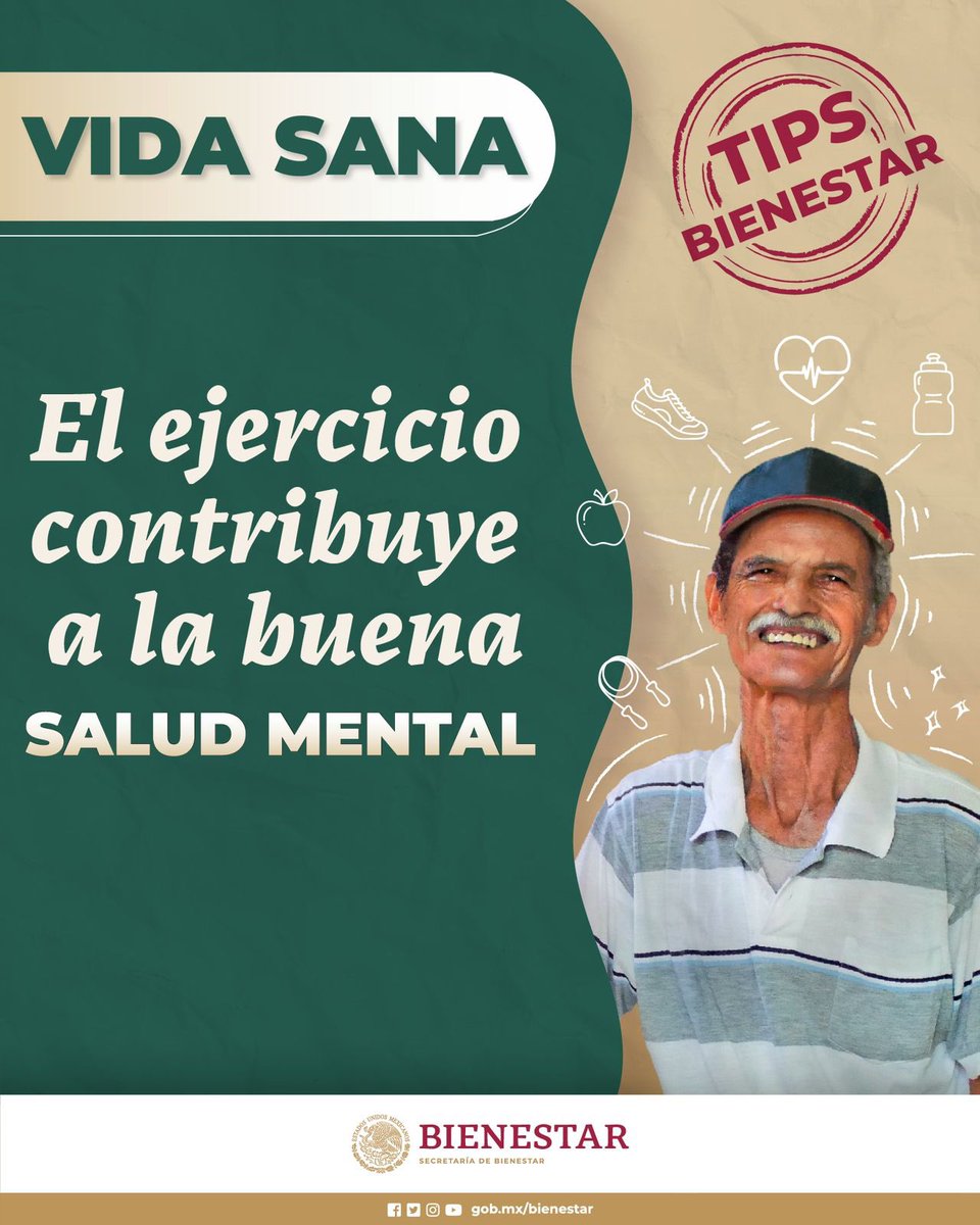 #TipsBienestar ❤️ Tu salud mental es tan importante como tu salud física. #PrimeroLosPobres