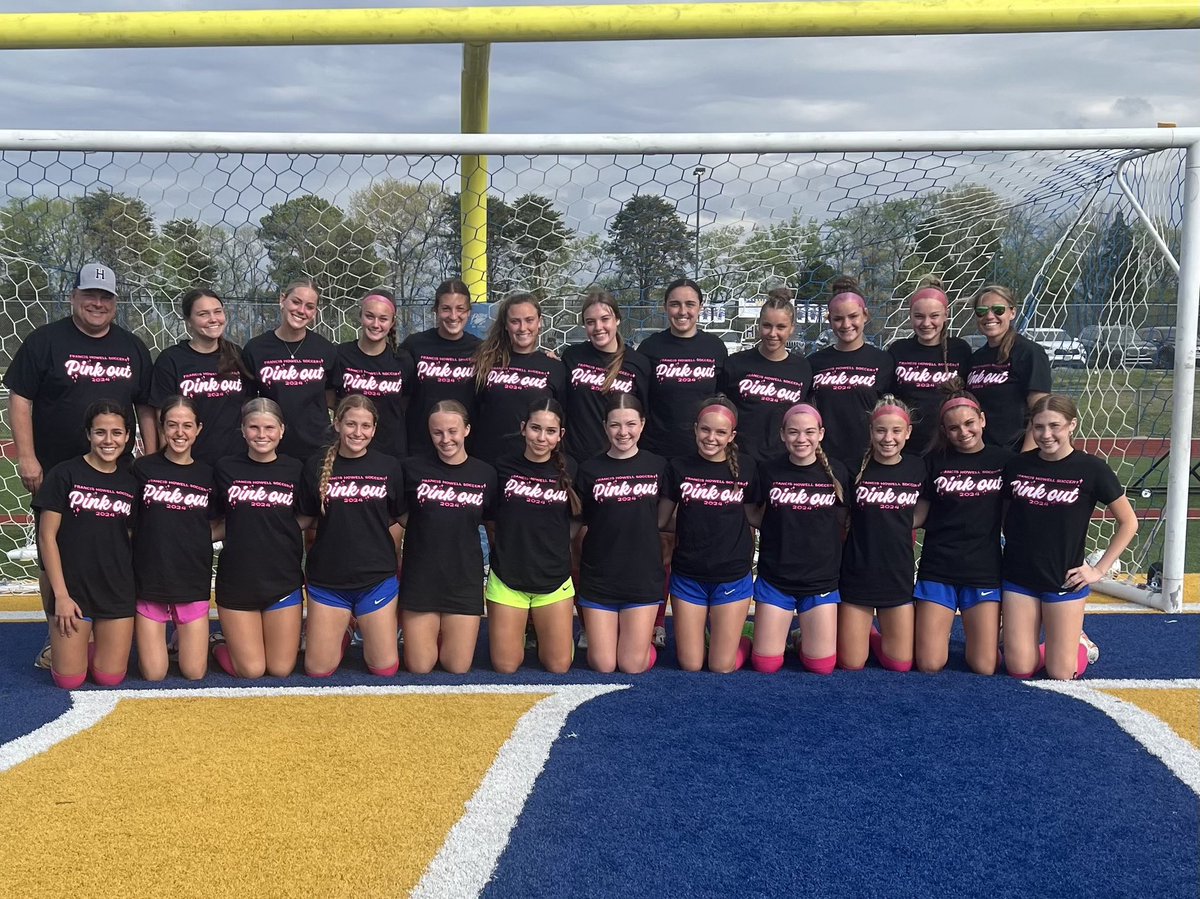 Today we honor those we love who have been affected by cancer. The annual Pink Out game vs @FHCGirlsSoccer. @DemoVikingSocr @FHVikings #CancerAwareness #CancerResearch