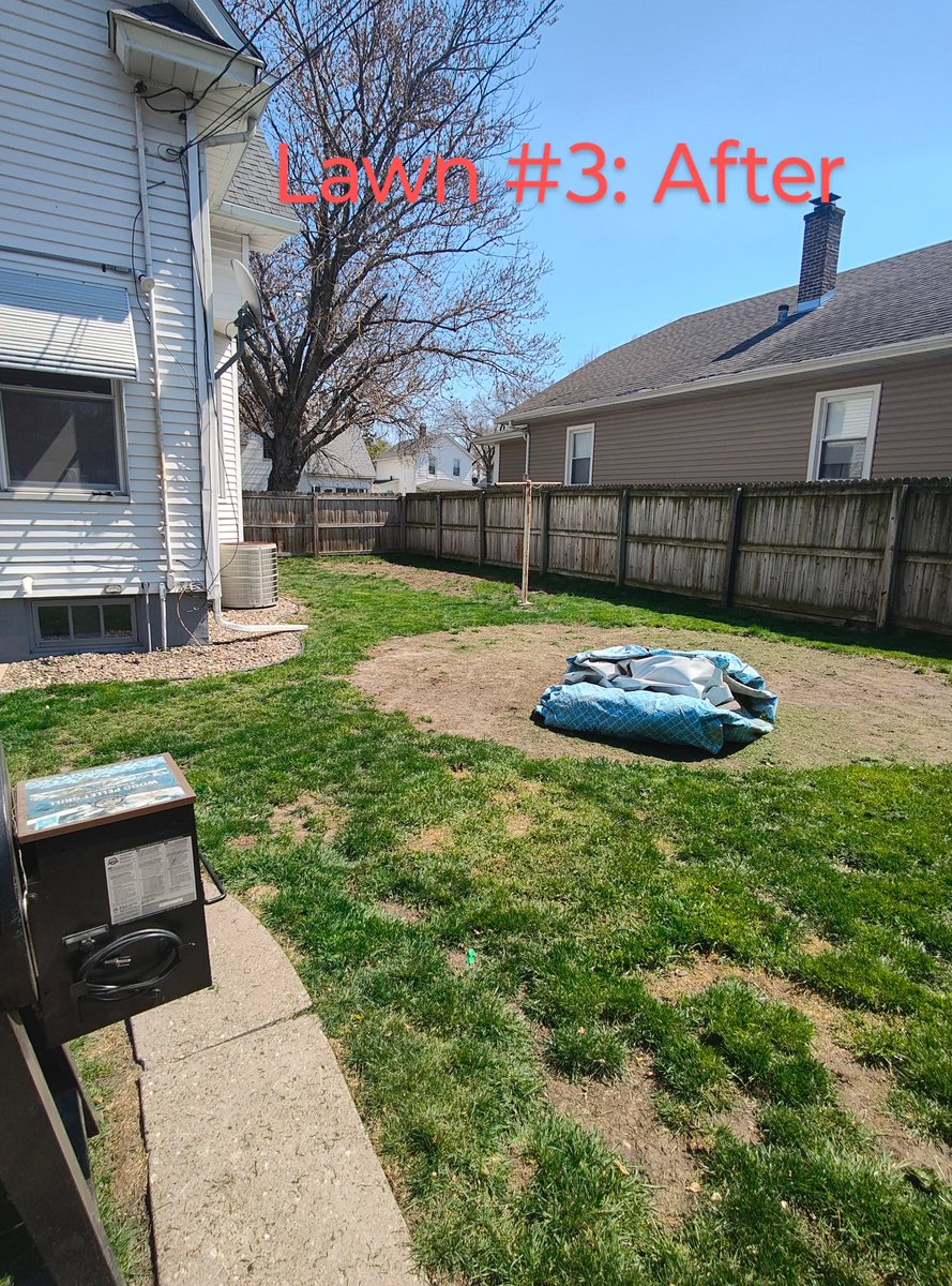 Eli of Silvis, IL who recently signed up for our 50 yard challenge has added another lawn to his name ! Lawn #3