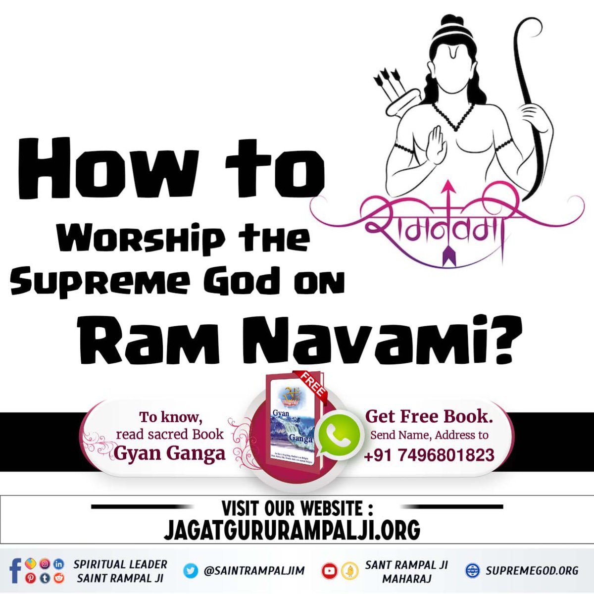 #Who_Is_AadiRam राम कृष्ण से कौन बड़ा, उनहू भी गुरु कीन्ह । तीन लोक के वे धनी, गुरु आगे आधीन ।। On this 'Ram Navami', know who is that 'Tattvadarshi Saint' and where is he on earth at this time? To know, do read 'Gyan Ganga''. Kabir Is God