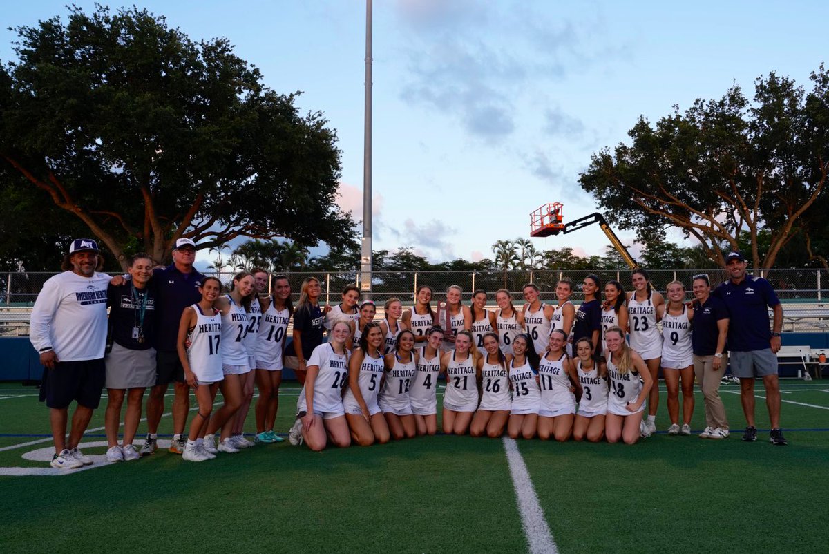 DISTRICT CHAMPS‼️Congratulations to Heritage Girls Lacrosse, who defeated Saint Andrews in tonight’s District final 20-3!!