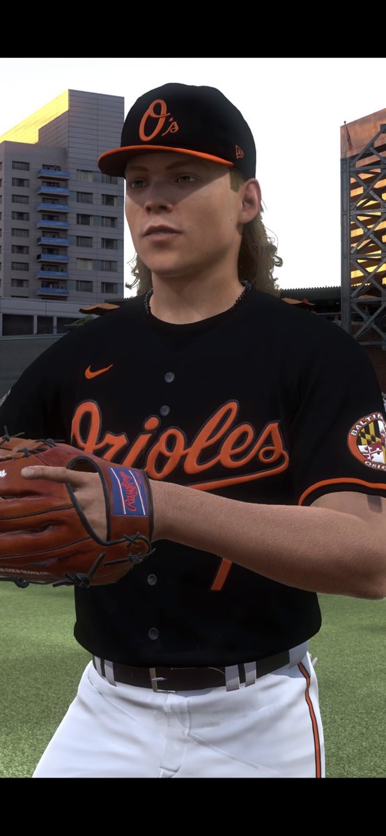 BrianMe02837340's tweet photo. Custom created #foryou my @MLBTheShow version of #MLB’s Top Prospect #JacksonHolliday! Modified batting stance to closely replicate his actual batting stance, updated equipment, and applied the latest #MLBTheShow attributes!🇺🇸⚾️
#LetsGoO’s #Birdland #Orioles #DongCity #MLBGaming https://t.co/pfM5AkhJTU