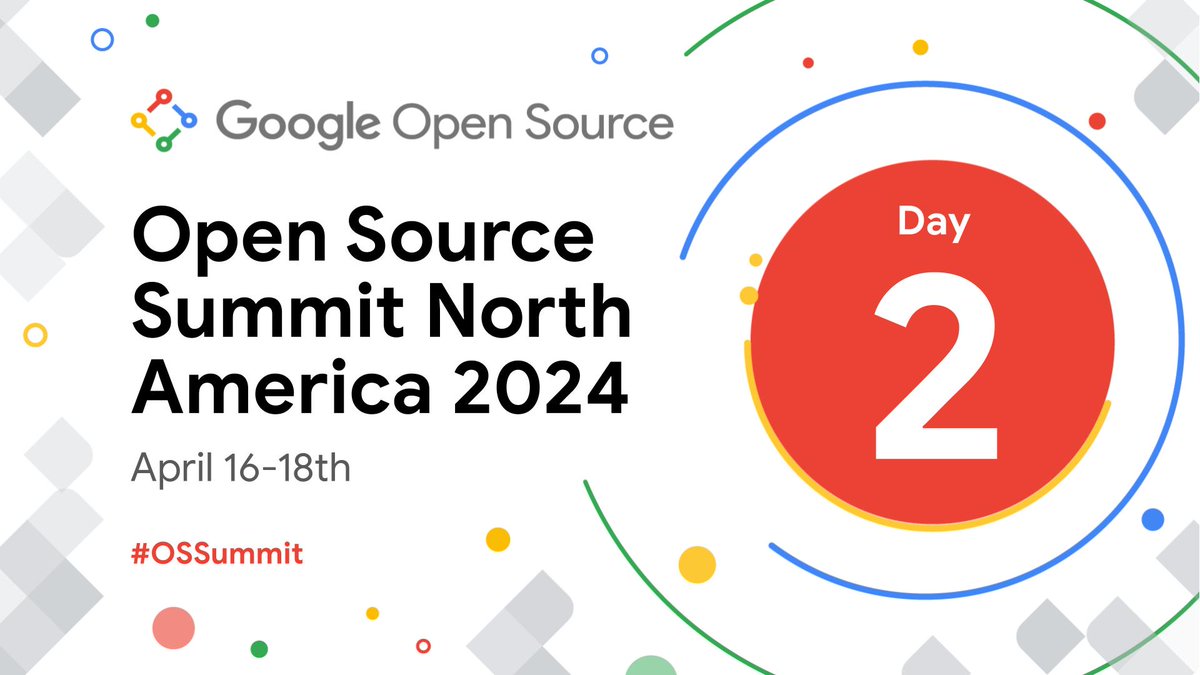 ⏰ It's time for Day 2 of #OSSummit NA → goo.gle/3VMA4LQ

On today's agenda: Keynotes, Breakout Sessions, Solutions Showcase, Birds-of-a-Feather Discussions, & Attendee Reception.