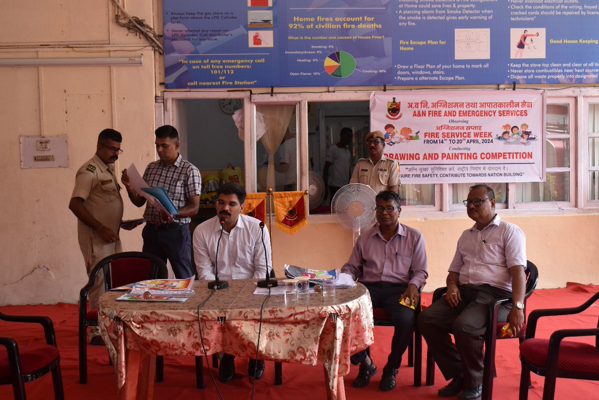 FireService_ANP's tweet photo. As a part of #FireServiceWeek24 a Drawing /Painting Competition for School Children organised at #FSHQ on 16/04/24
Winners were felicitated by Sh Manjeet Sheoran,IPS SP(Fire) &amp; interacted with the Children,applaud their participation&amp; emphasizing the importance of the Fire Safety https://t.co/e4xiLn8htp