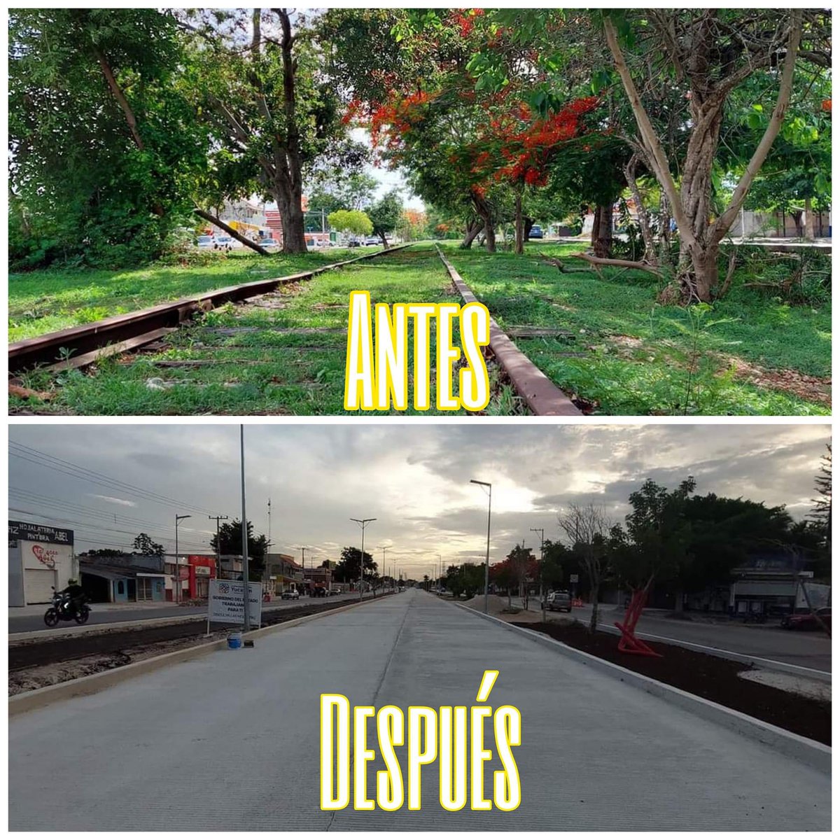 unpelanamas's tweet photo. ¿Porque la terquedad de hacer una plancha de concreto para el IE Tram para que transite un camion que fuera de esa calle transita en pura calle normal como cualquier camion? 

¿Por que los panistas odian tanto el verde y aman tanto el concreto? https://t.co/Fa2qdQfjHx