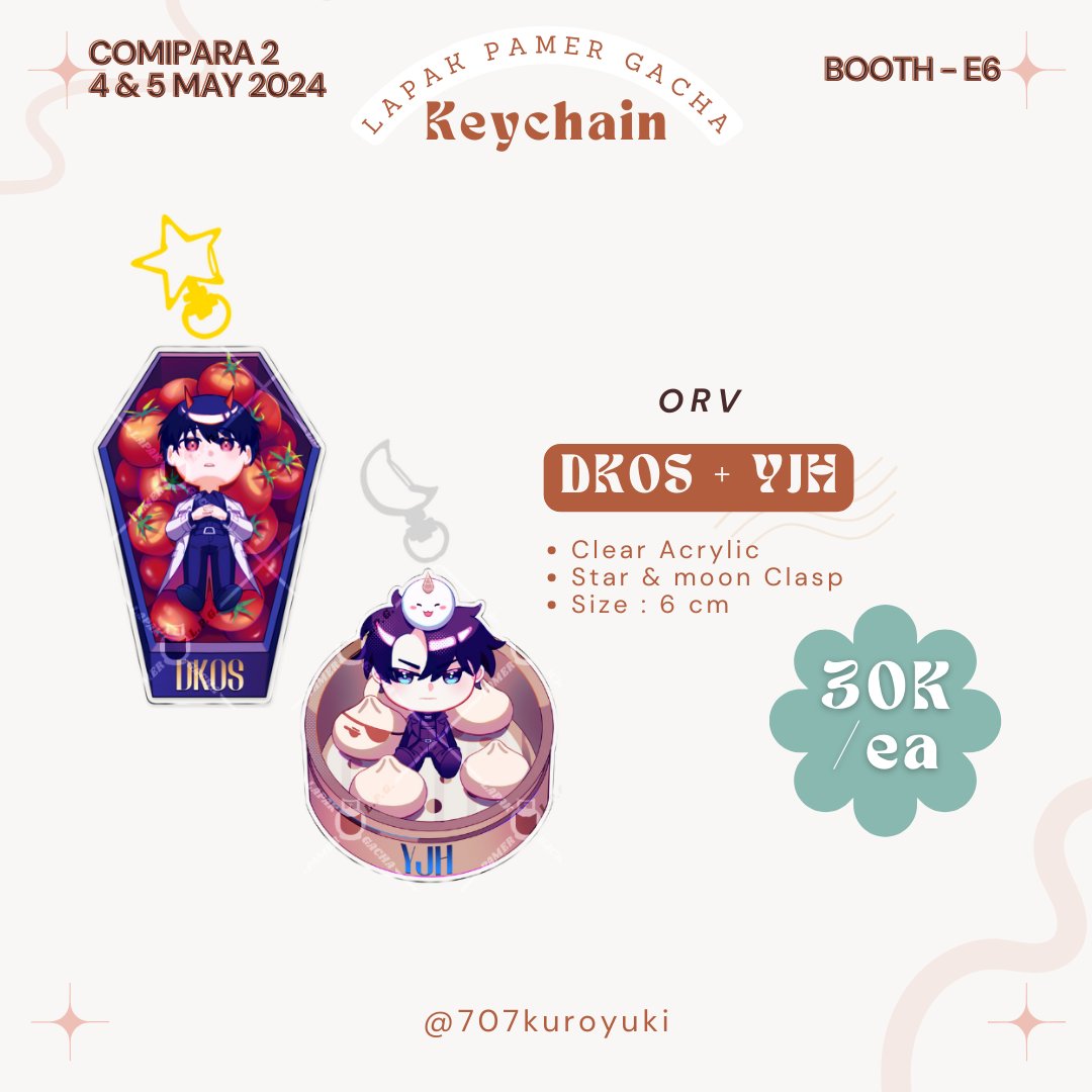 Ada juga katalog boothmate ku! Untuk yang dibawah ini, hanya tersedia di COMIPARA2! ✨ORV 🖋️ @707kuroyuki (1/3)