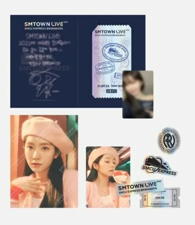 wanchoosy's tweet photo. PALUGI SALE:

Smtown Live 2022 SMCU Express @ Kwangya - Special AR Ticket Set Red Velvet Irene

- 350php
- sealed
- MOP: BPI/Paymaya/Gcash
- MOD: J&amp;T

Dm/reply if interested

🏷️smtown smcu kwangya red velvet irene bae joohyun special ar ticket set https://t.co/W5Doe13ZRR