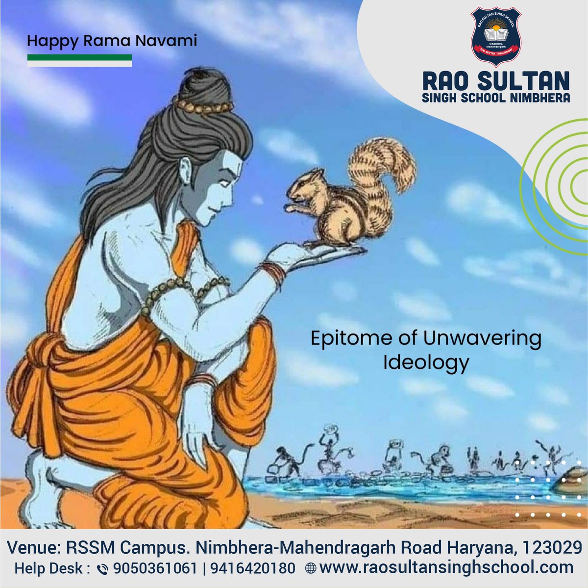 Happy Ram Navami!!!
.
Admission Open 2024-25
Admissions Filling Fast
.
Apply Now- 📞- 9050361061 | 9416420180
🌐- raosultansinghschool.com
.
#raosultansinghschool #RSSS #RSSSMahendragarh #mgarh #Best #school #in #mahendragarh #schooling #learning #learningisfun #students