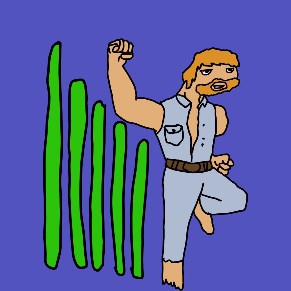 Cuck Newris inventid the color green