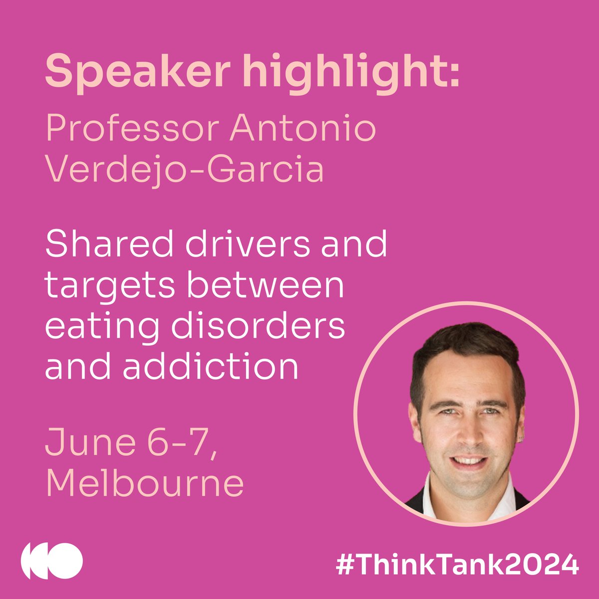 Hear from @VerdejoGAntonio on Day 1 of #ThinkTank2024 Intervention Breakthrough session. Prof Verdejo-Garcia will be showcasing the latest research on impulsivity circuitry and behaviour of both eating disorders and addiction. Register here: bit.ly/49rif8j @MonashUni