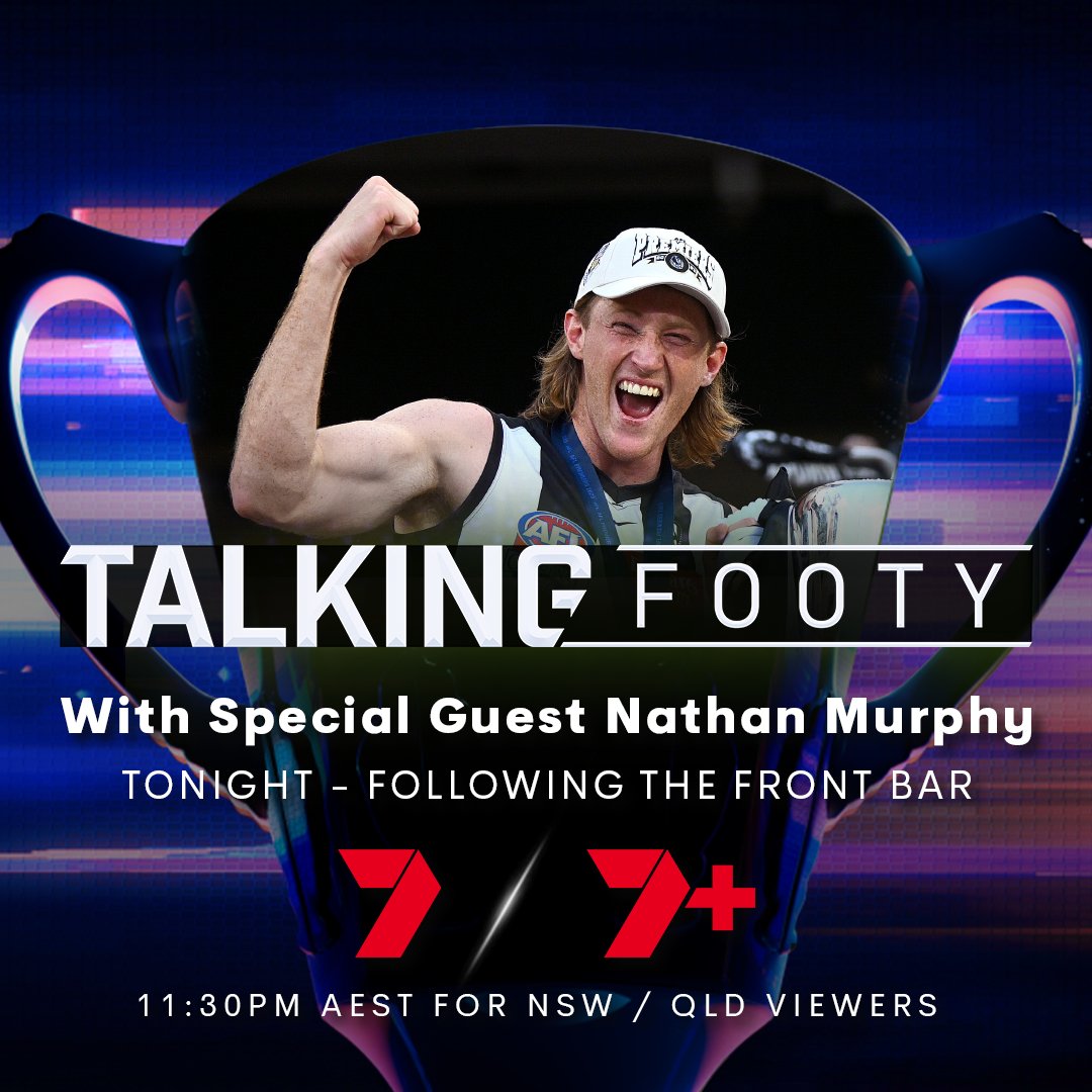 Tonight on #TalkingFooty, Premiership Pie, Nathan Murphy opens up about his decision to retire prematurely following a devastating concussion. Join us after The Front Bar or from 11.30 AEST in NSW & QLD 📺