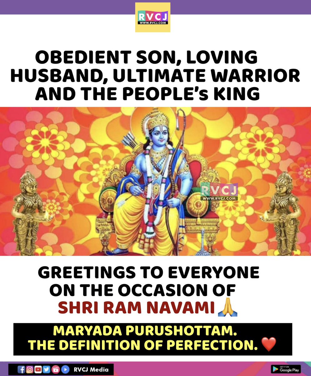 RVCJ_FB's tweet photo. Shri Ram Navami!🙏🏻🙏🏻 https://t.co/UVInKkSzrY