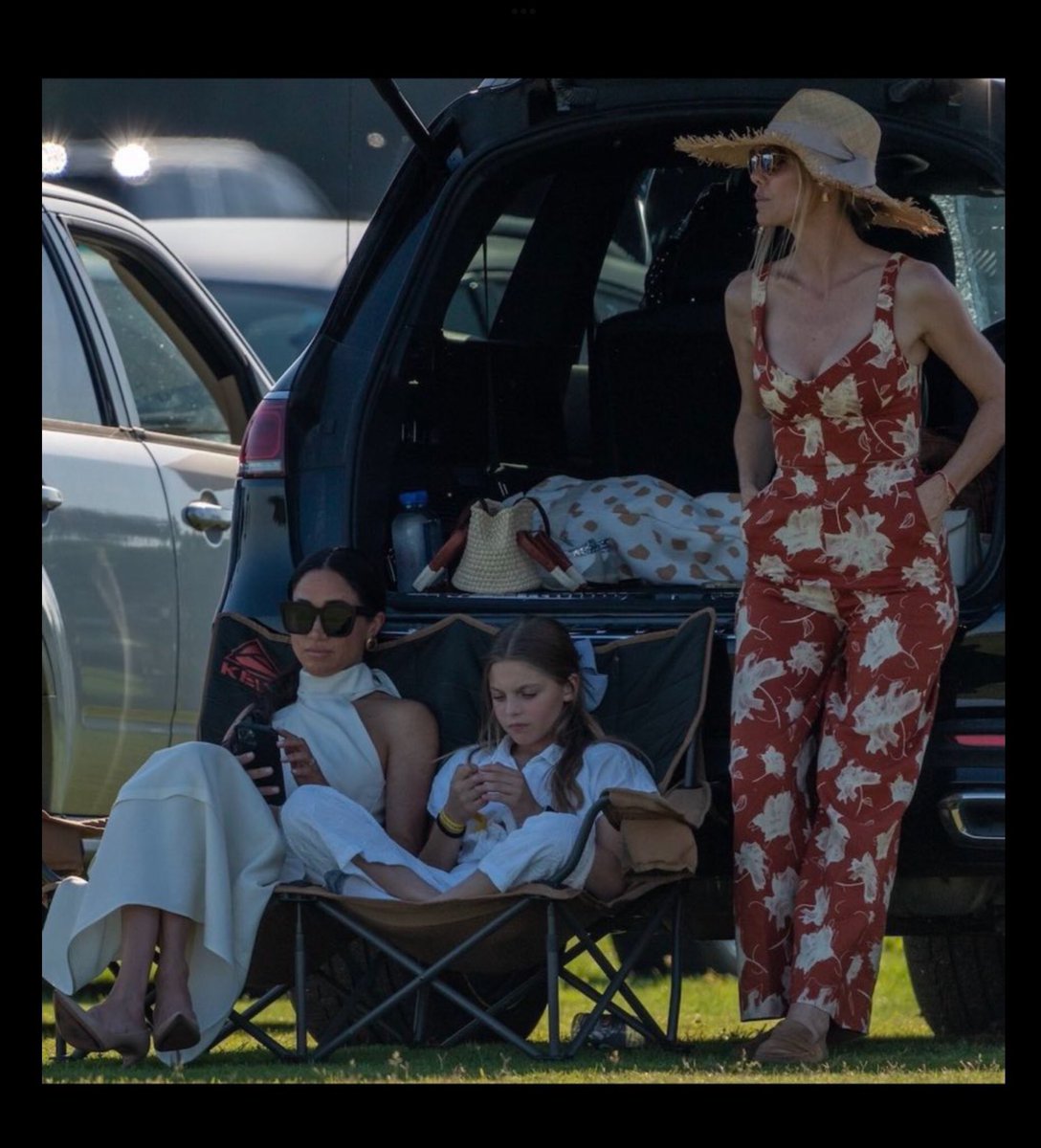 If “I’m only here for the optics” were a photo. So much for “I’m always proud of my husband.” That sentiment lasted as long as 40x40 did. #MeghanMarkle #Polo #ARO