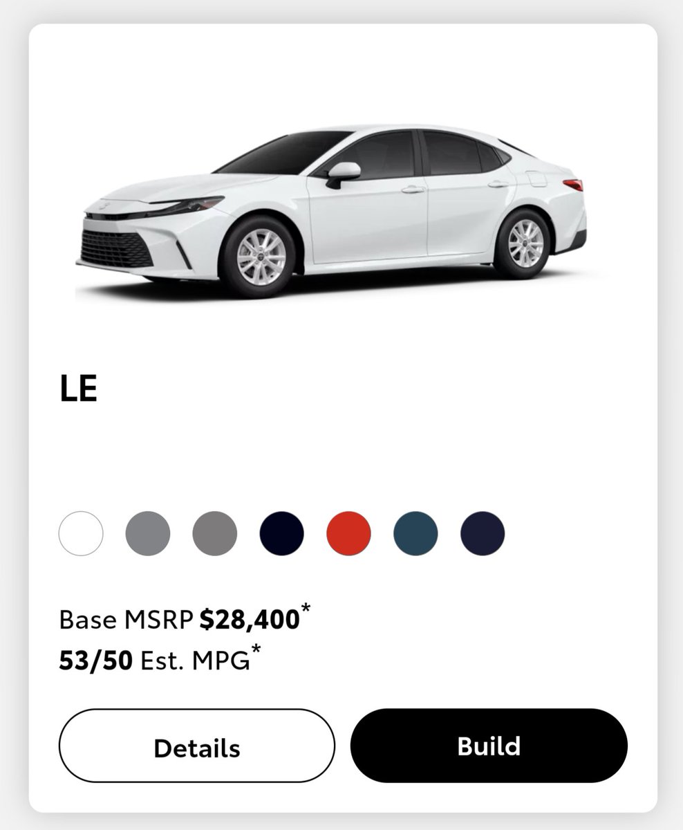 new base camry just dropped