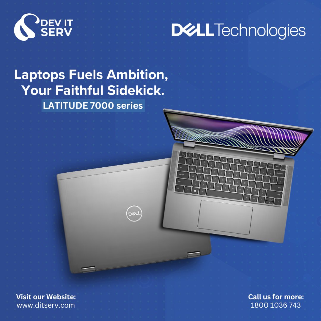 Illuminate your brilliance with every keystroke on your laptop's canvas.
@DellTechPartner

Reach out to us :
Toll-Free no.: 1800 1036 743
Email: info@ditserv.com

.

#devitserv #ditserv #dell #technologies #delltechnologies #delllatitude #delltech #laptops #delllatitutelaptops