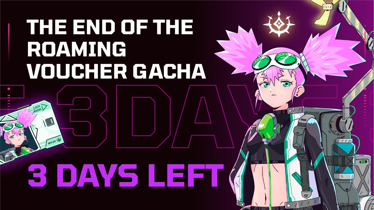 ⏳Only 3 days left until the end of the Roaming Voucher Gacha event! 😍Don't miss out on this chance to get your Roaming Voucher for FREE ⏰Event ends on April 20, 2024, at 2:00 PM (UTC+8). 🚀First come, first served！ #Yuliverse #Hikari