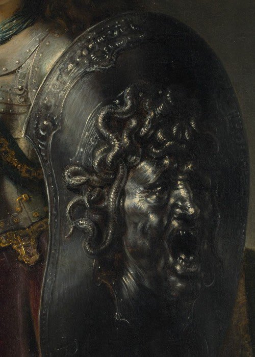 Rembrandt, ‘Bellona’ (Detail)