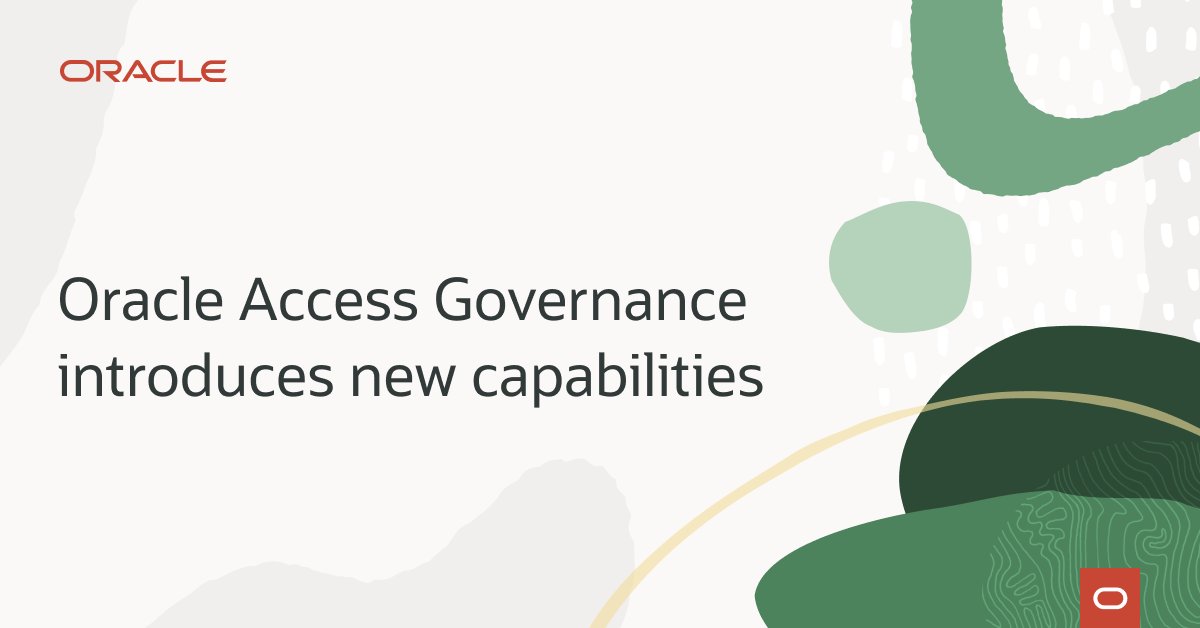 Laurel_Group's tweet photo. Oracle Access Governance introduces new capabilities that focus on identity orchestration and integrations—enhancing the speed and ease of application onboarding for organizations. https://t.co/mVhH9KnDMN https://t.co/wys6LRseHw