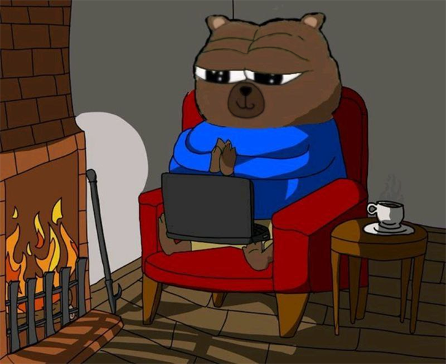 MrPepeWorldwide's tweet photo. Oh so you want to play games? Let's play games then. $Bobo is just coming out of hibernation and is ready to fck you up. 🐻 https://t.co/pSLUibbHr7