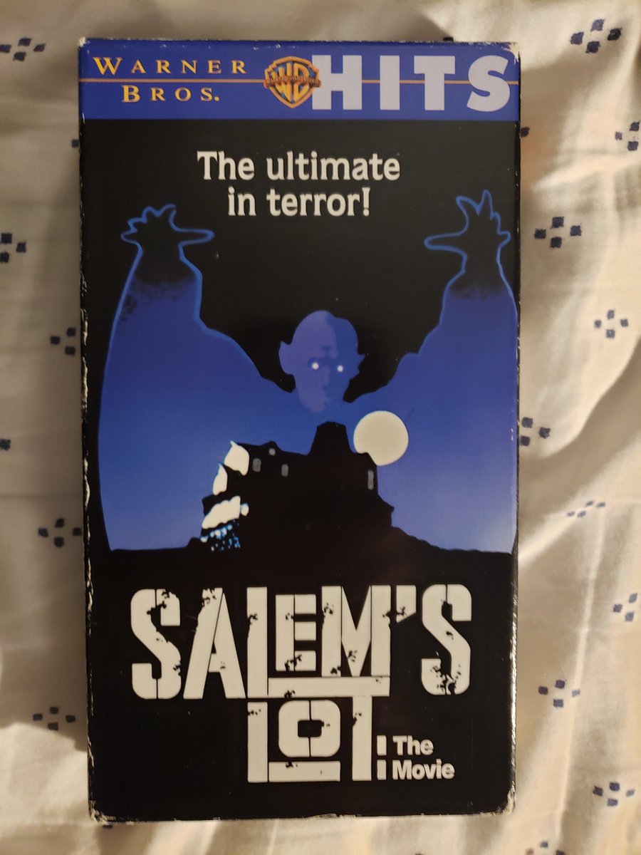 Now showing on @durandurantulsa's Horror Show...Salem's Lot (1979) on glorious vintage VHS 📼! #movie #movies #horror #salemslot #vampires #nosferatu #davidsoul #ripdavidsoul #LanceKerwin #BonnieBedelia #ronniescribner #bradsavage #geoffreylewis #Edflanders #georgedzunda...