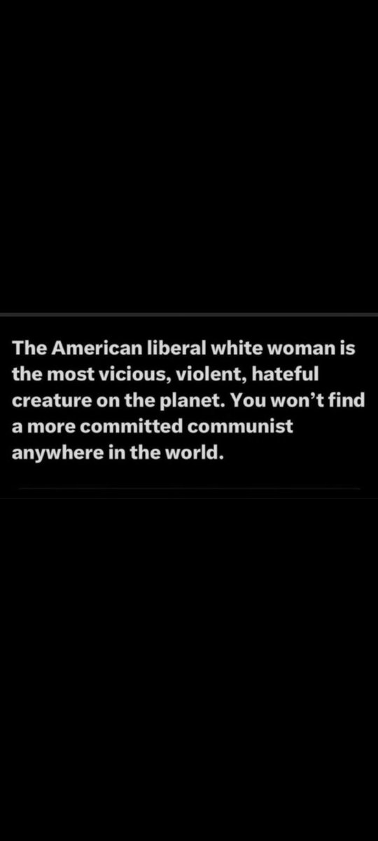 Who would want to be a liberal white woman?