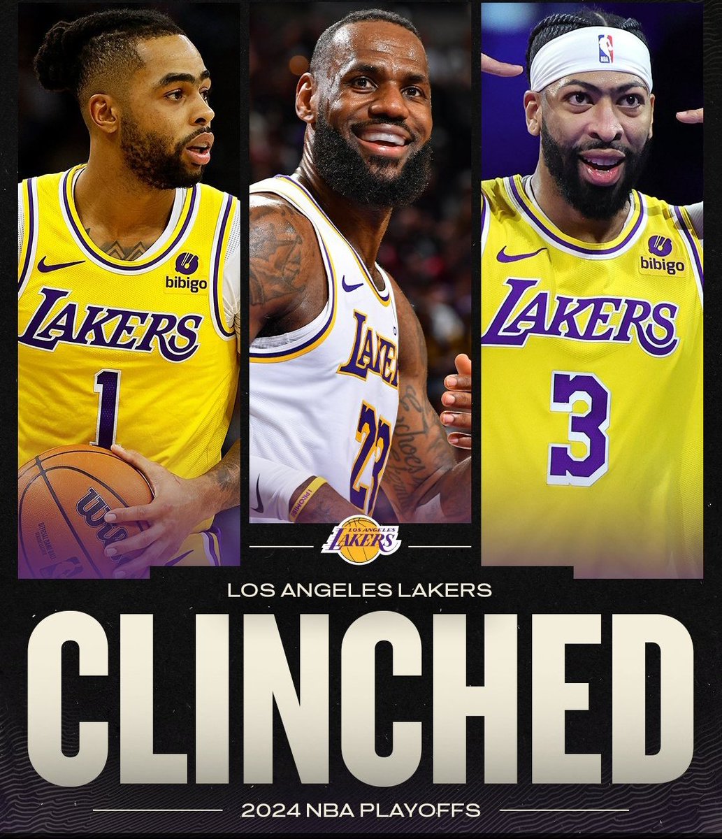 The Lakers are going to the Playoffs.