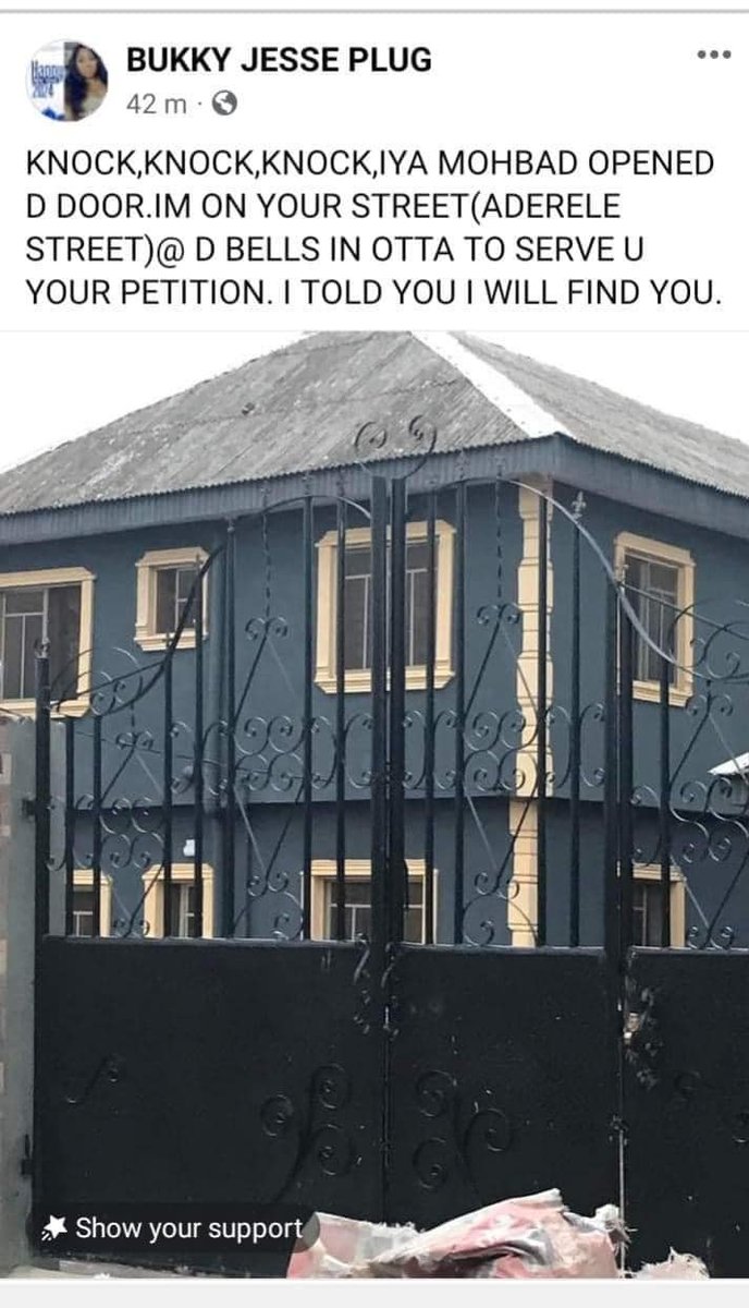 Womanist23's tweet photo. BUKKY JESSE PLUG IS AT IT AGAIN!!! This is called stalking! If anything happens to Mama Mohbad Oluwabukola Jesse will be held accountable. YOU ARE OBVIOUSLY LOSING IT OLUWABUKOLA JESSE!!!  You need to stop sending people to stalk Mama Mohbad! We all know you have nothing to live for, take your sick mind elsewhere. Joseph Aloba, call Oluwabukola Jesse to order. I am calling you out Joseph Aloba because you identify with Oluwabukola Jesse. Now, Oluwabukola Jesse, you need to check yourself into a mental health institution because you need help. @gmpolice @ukhomeoffice @PoliceNG @Princemoye1 @INTERPOL_Cyber
