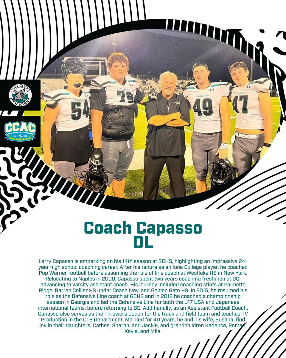 Steve Hartz (@coach_hartz_2) on Twitter photo Gulf Coast High School would like to give you a chance to learn a little about your football coaches. As we get ready for spring ball, here is new Meet the Coaches Segment. <a href="/GCSharkInsider/">GCHS Shark Insiders</a> <a href="/GCSharks/">GCHS Sharks</a> <a href="/GCSharkFootball/">Shark Football Boosters</a> <a href="/coachscott_09/">Alan Scott</a> <a href="/CoachCapasso_DL/">Coach Capasso</a> Gulf Coast High School would like to give you a chance to learn a little about your football coaches. As we get ready for spring ball, here is new Meet the Coaches Segment. <a href="/GCSharkInsider/">GCHS Shark Insiders</a> <a href="/GCSharks/">GCHS Sharks</a> <a href="/GCSharkFootball/">Shark Football Boosters</a> <a href="/coachscott_09/">Alan Scott</a> <a href="/CoachCapasso_DL/">Coach Capasso</a>