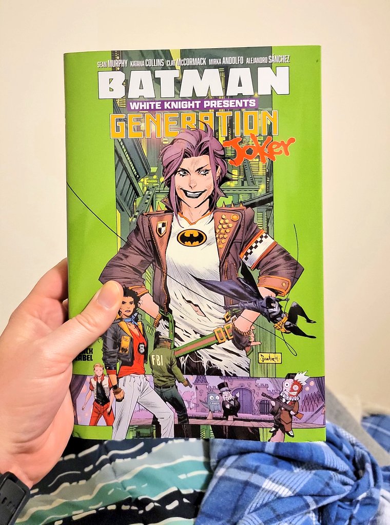 It's time to start another #Batman related graphic novel. My son got me hooked on the #BatmanWhiteKnight series by @SeanMurphyArt and just released today is Batman White Knight Presents: Generation Joker 🃏 

#comicbooks #graphicnovels #Joker #Murphyverse @Batman @DCOfficial