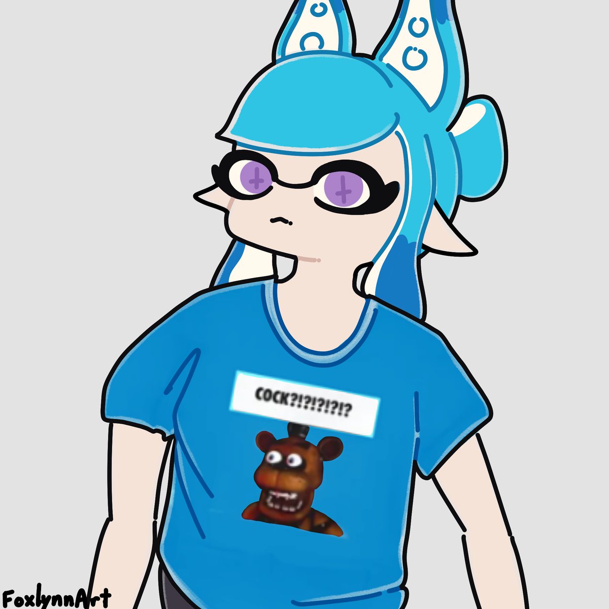 FoxlynnArt's tweet photo. Blame my friend

#Splatoon3 #splatfest https://t.co/kIDr9p3mUL