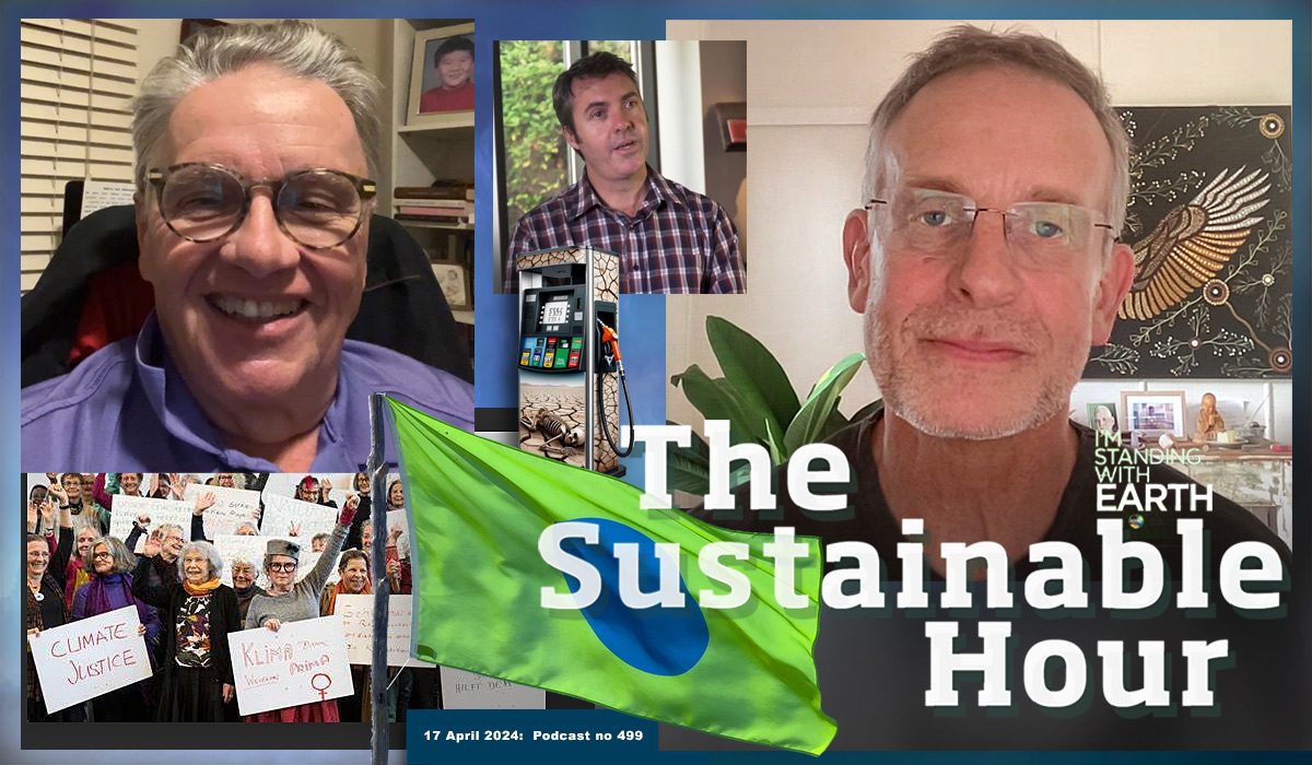 SustainableHour's tweet photo. A safe climate is a human right

Our guests in #TheSustainableHour no. 499 are former corporate lawyer Robert Hinkley and filmmaker Michael Shaw.

→ Listen: https://t.co/C5urmnm3Qg

→ Notes:
https://t.co/fQEtn2b6pz

#DeepAdaptation #EarthDay #BlueDotFlag #ClimateEmergency https://t.co/gDPVxEcjBL