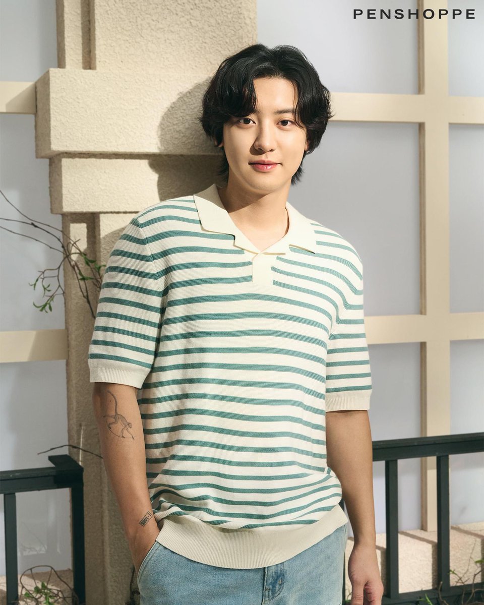 Here’s your new go-to tee in a stylish striped pattern 〰️ Add this look to your relaxed outfits this sunshine szn. Shop in #PENSHOPPE stores today or online at 🌐 penshoppe.com. 🇵🇭 Also available on Shopee, Lazada, Zalora, and Tiktok Shop. #PENSHOPPExCHANYEOL
